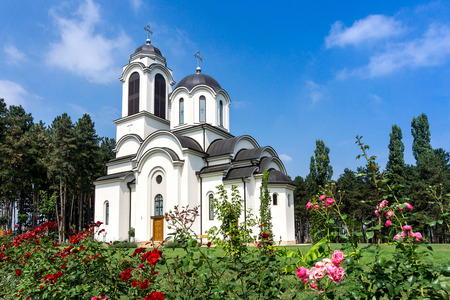 Temple of Holy Trinity in Sabac, Serbiaの写真素材