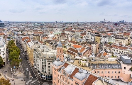 View of Vienna from aboveの写真素材