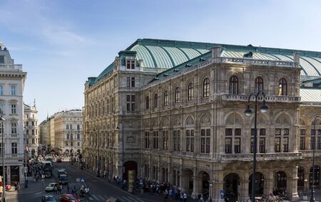 VIENNA, AUSTRIA - October 1: urban life in Vienna center, Austria, Europe October 1 2016のeditorial素材