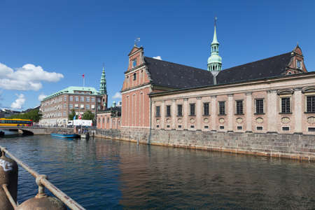 The Holmes Kirke on the canal in the center of Copenhagenのeditorial素材