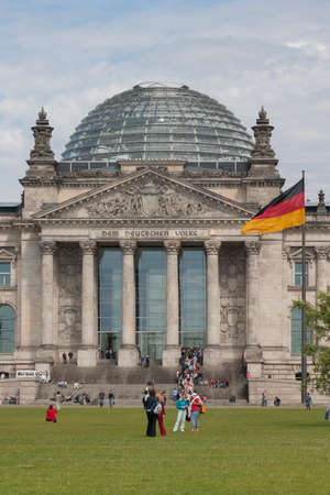 Reichstag section of the central building with domeのeditorial素材
