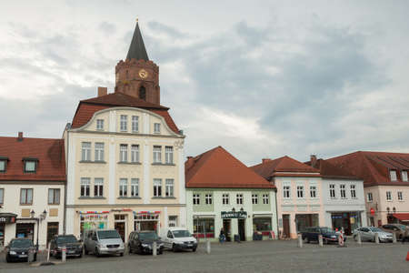 Large square in the center of Beeskow (Spreewald)のeditorial素材