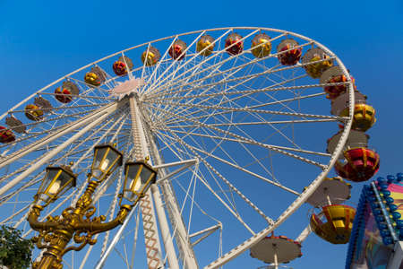 Ferris wheel at the Lustgarten in Potsdamの写真素材