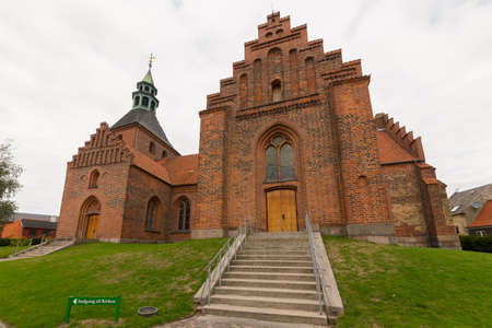 Vor Frue Kirke in Svendborg, Fyn, Denmarkのeditorial素材