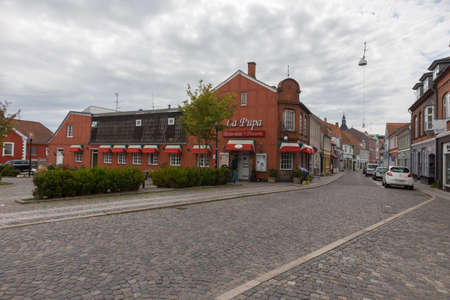 The restaurant La Pupa in downtown Svendborg, Denmarkのeditorial素材
