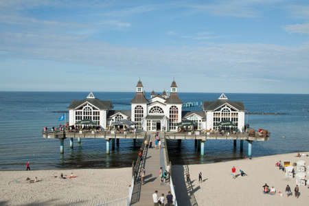 Sellin Pier, Ruegen, in the Baltic Seaのeditorial素材