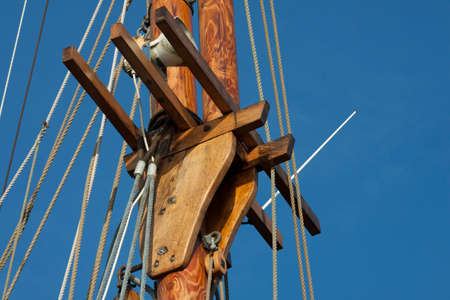 Upper part einse sail mast with extensionの写真素材