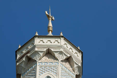 Tower of the mosque disguised as a pumping station in Potsdamの写真素材