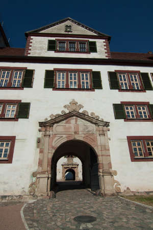 Entrance to the Museum Schloss Wilhelm castle in Schmalkaldenのeditorial素材