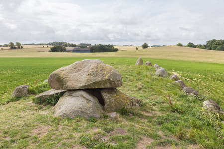 Giant grave of King Humble in Humble Town, Langelandのeditorial素材