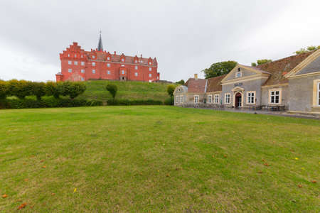 Castle and outbuildings in TranekÃ¦rのeditorial素材
