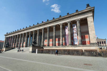 Photographed Altes Museum in perspectiveのeditorial素材