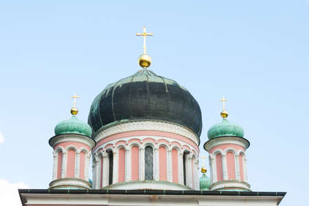 Towers of the Orthodox Church in Potsdamの写真素材