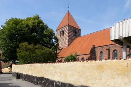 church of Stege behind the perimeter wall