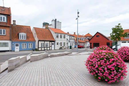 Place at former customs house in the center of Nykobing Denmarkの写真素材