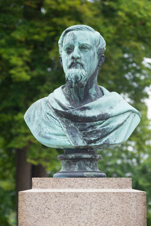 Bust of the former Danish King Frederik VIIの写真素材