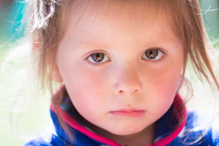 Portrait of a little  girlの写真素材