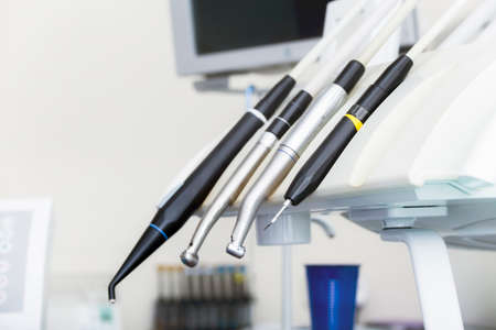 Closeup of a dentist tools, burnishers