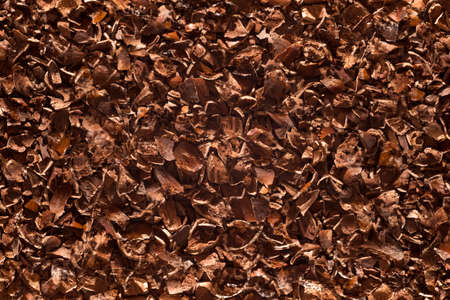 Close view of chopped nuts shells for a  background
