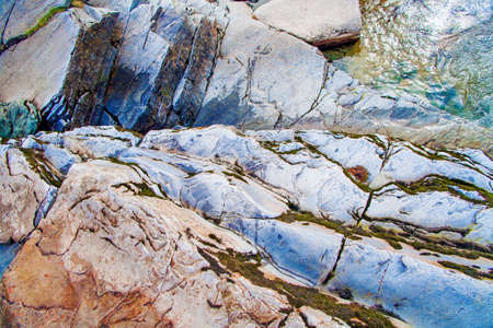 Colorful rocks in Norway mountains for backgroundの写真素材