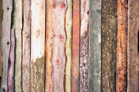 Colorful vertical wooden planks background