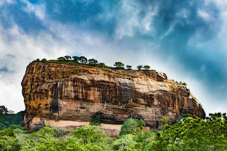 Sigiriya or Sinhagiri  Lion Rock, an ancient rock fortress located in the northern Matale District near the town of Dambulla in the Central Province, Sri Lanka.の写真素材