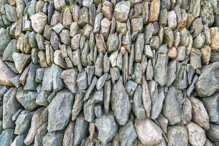 Grey stones wall for background. ireland.の写真素材