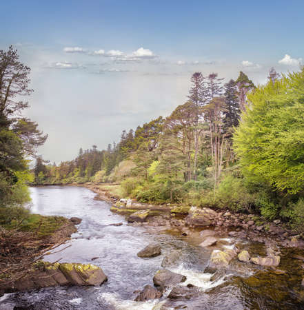 River Glantransna in Lauragh. County Kerry, Ireland.
