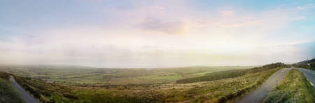 Panoramic landscape in County Kerry. Ireland.の写真素材