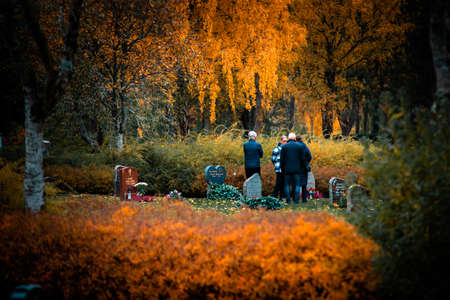 nice autumn day int he fall. a fall day in Falkenberg Sweden. nice red leafの写真素材