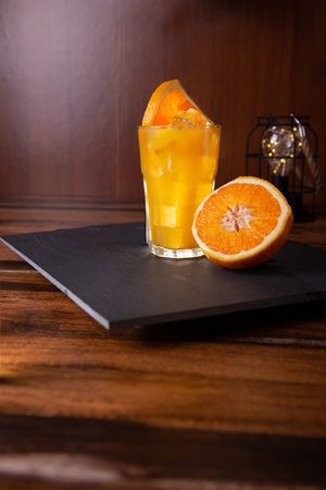 it's the weekend now it's time for a drink. et is needed after a week of hard work, you need a drink. good drinks with fruit at your disposalの写真素材