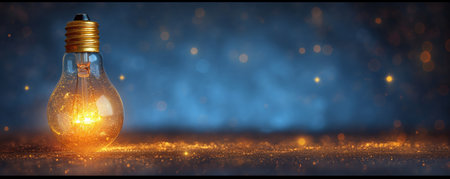 Light blub bright on technology futuristic concept background, abstract idea for creativity vision created by aiの素材