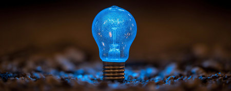 Light blub bright on technology futuristic concept background, abstract idea for creativity vision created by aiの素材