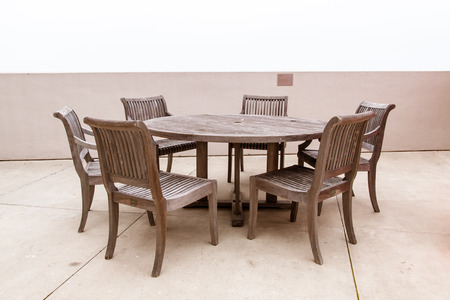 Wooden table and chairs