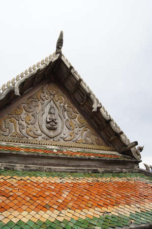 Ancient Temple (Wat Srangsok or Wat Morn) more than 200 years old. located in Samutprakarn Province...