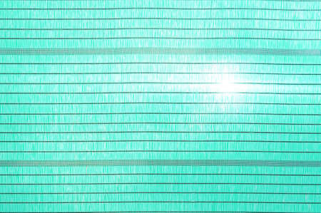 Green mesh for protection against the sun の写真素材