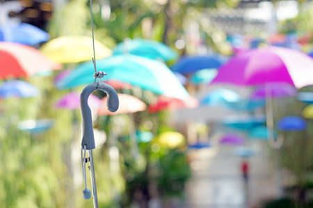 colorful umbrellas backgroundの写真素材