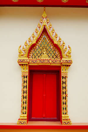 Door at wat sutthisa-ad bangkok Thailandの写真素材