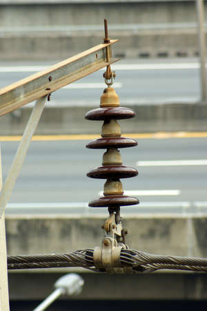 Powerline and disc insulator string