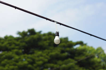 Hanging electric bulb  