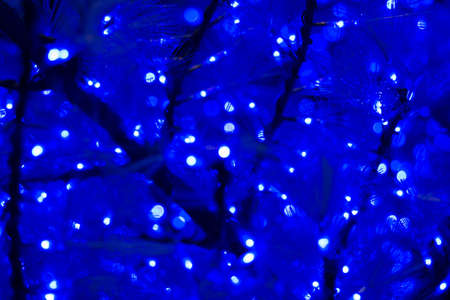 Blurry Christmas lights background