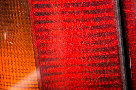 old car tail light close upの写真素材