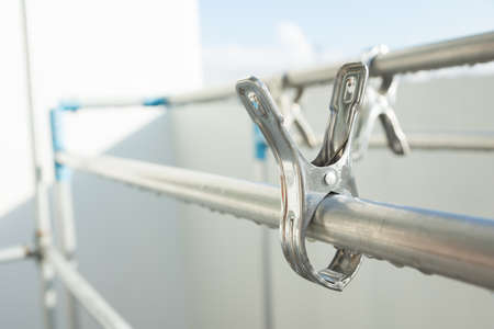 Metal cloth pegの写真素材