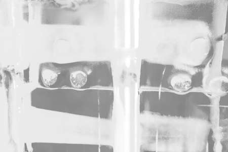 Abstract ice wall background - black and white