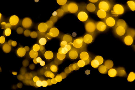 Real Golden Bokeh as abstract background