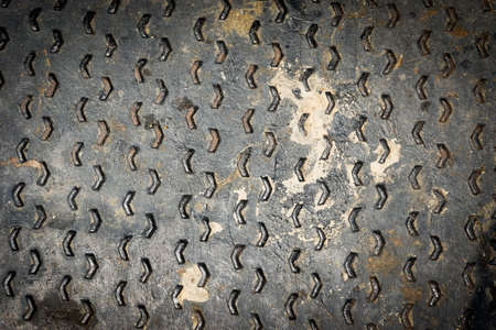 Rusty Grunge of Non-slip steel plate backgroundの写真素材