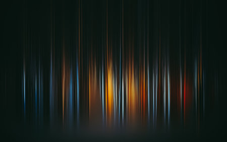 Abstract background with lines and stripes. Motion blur. Light effect.の素材