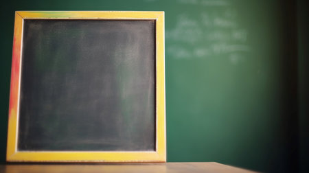 Blurred blackboard with chalkboard in classroom. Back to school concept.の素材