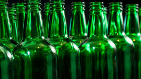 glass bottles, generative AIの素材