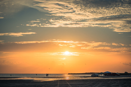 Serene Sunset at the BEachの写真素材